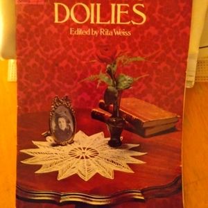 DOILIES Crocheting doilies patterns book. Originally published in 1938.